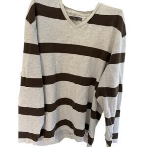 Old Navy Mens XL Rugby Style Shirt Cotton V Neck Pullover Preppy Sporty